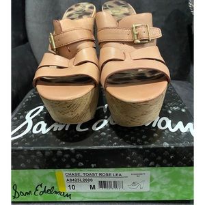Sam Edelman Chase Toast Rose Leather
